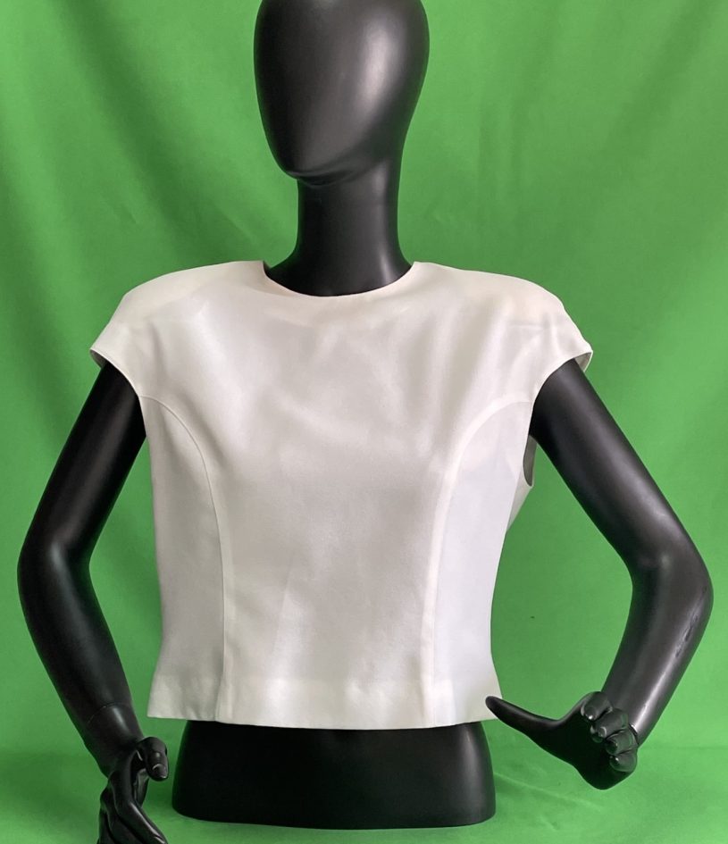 Top blanc entallat - Imatge 2