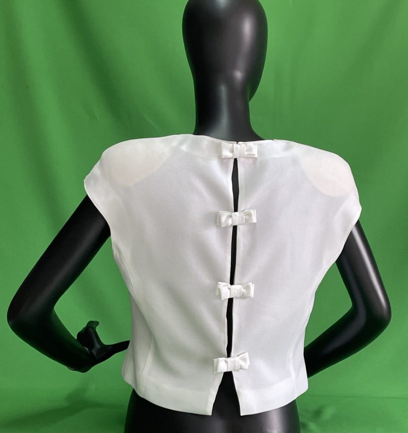 Top blanc entallat - Imatge 3