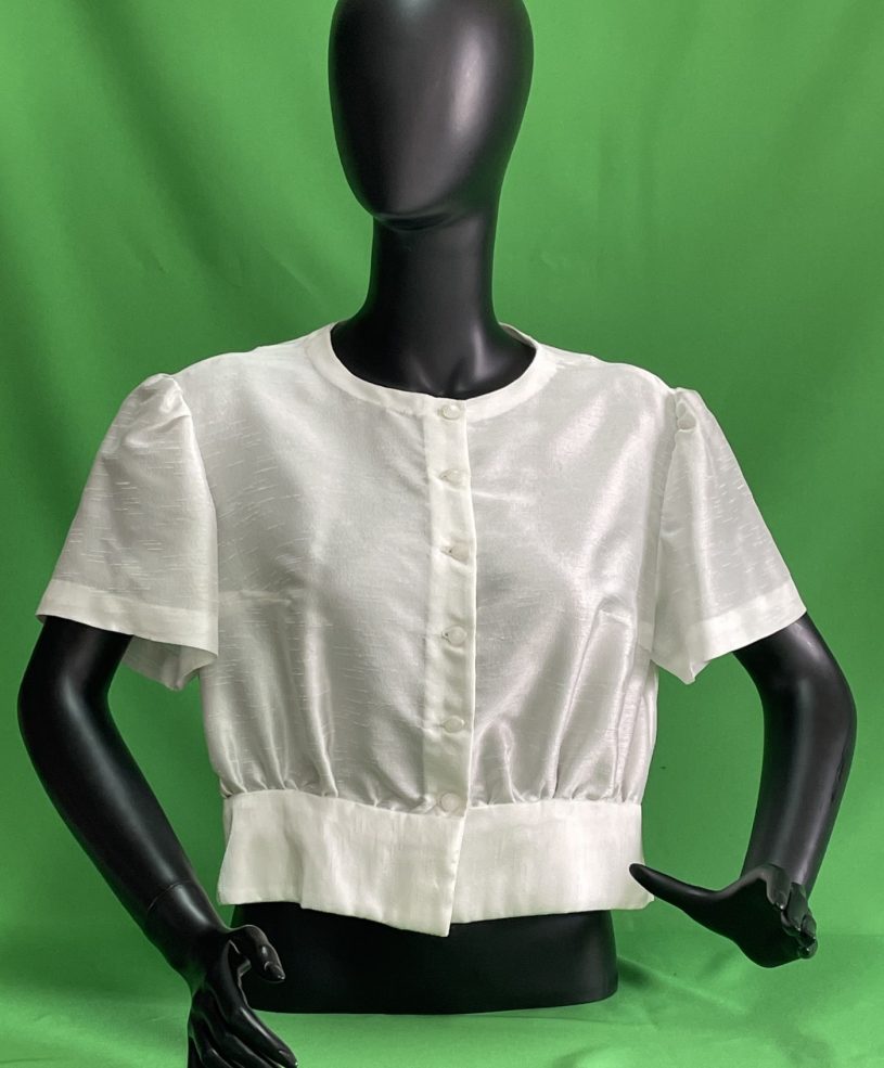Brusa blanca de seda - Imatge 2