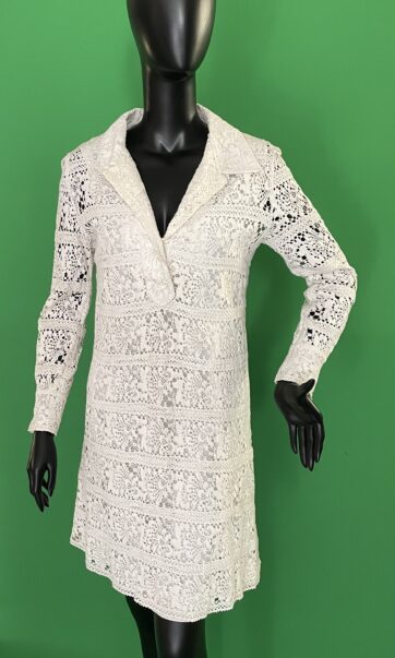Vestit màniga llarga coll camise
