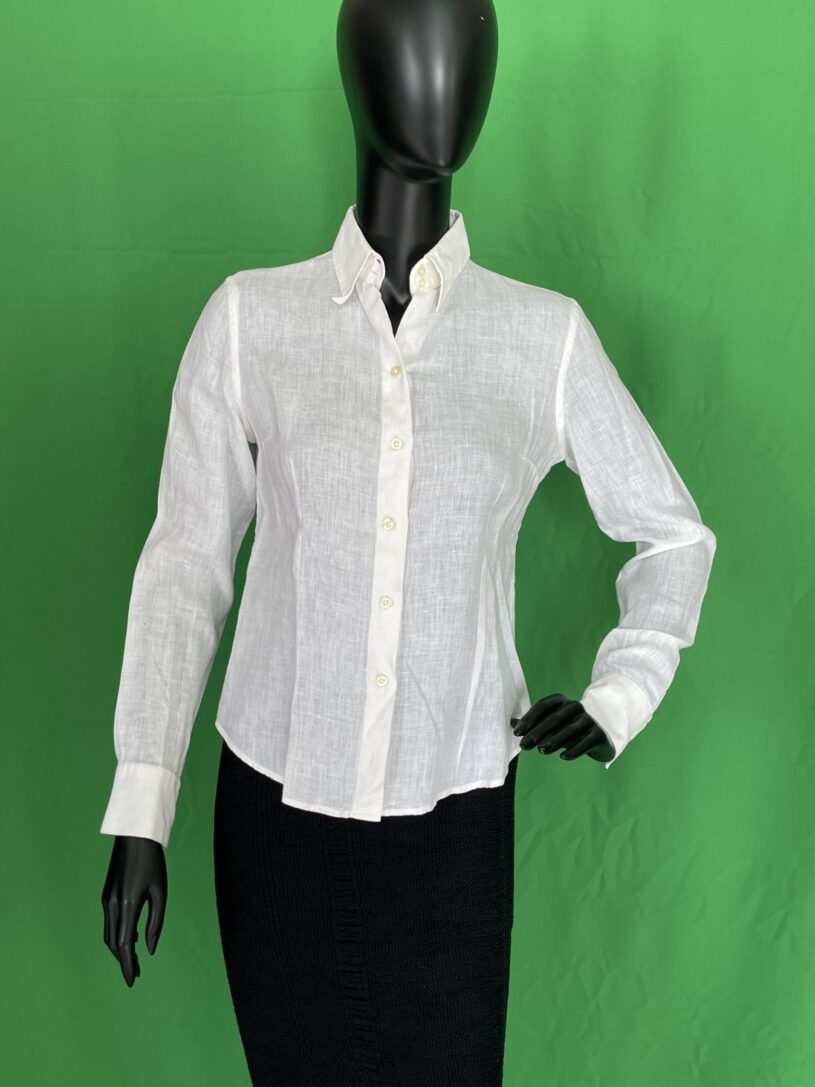 Camisa (dona) de fil entallada màniga llarga
