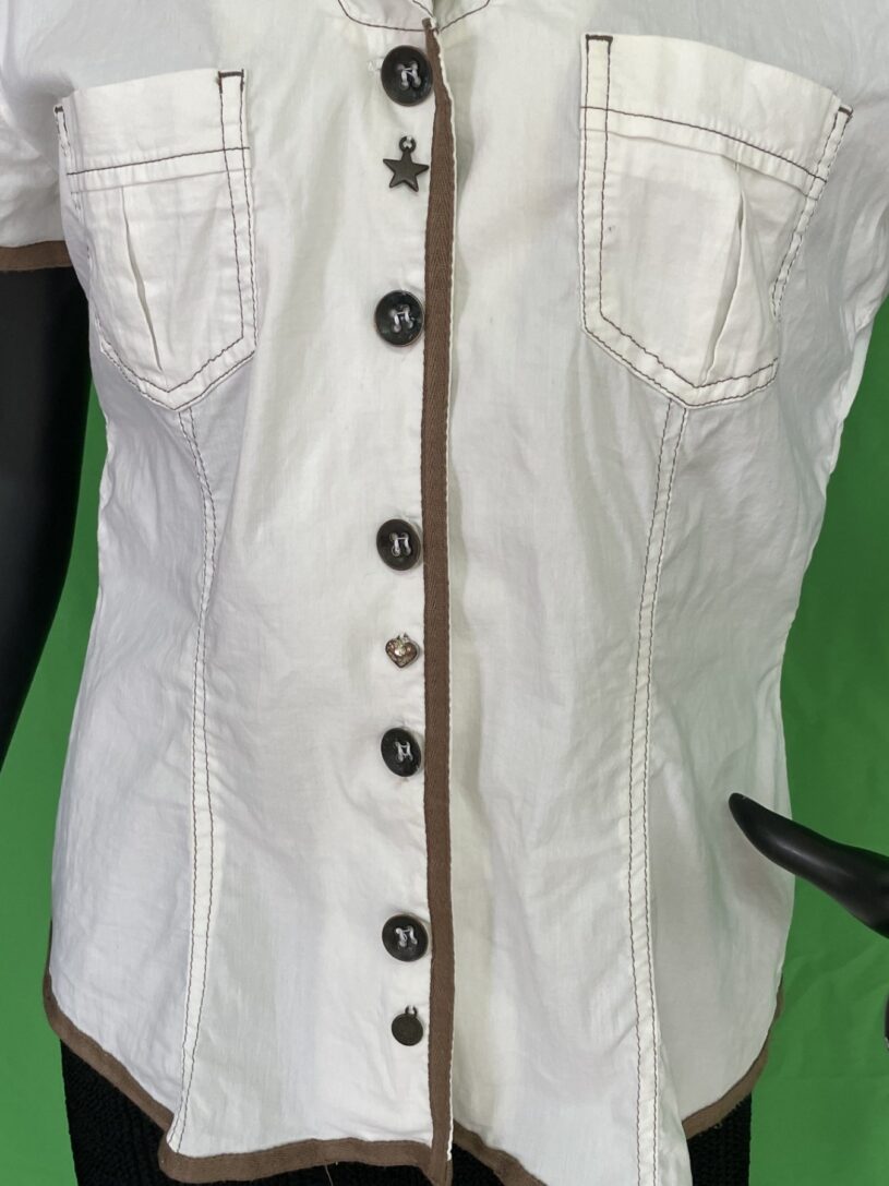 Camisa (dona) de cotó elàstic màniga curta - Imatge 3